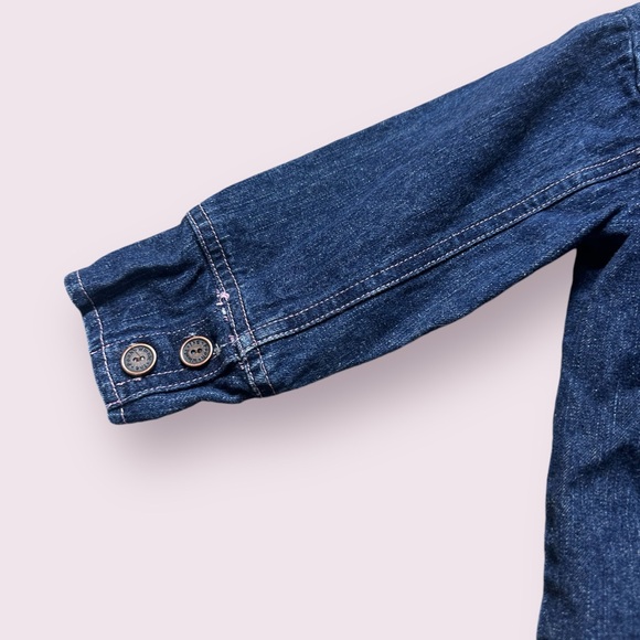 Toddler Disney Winnie The Pooh Piglet Floral Embroidered Denim Blazer Jacket 2T - Picture 9 of 12